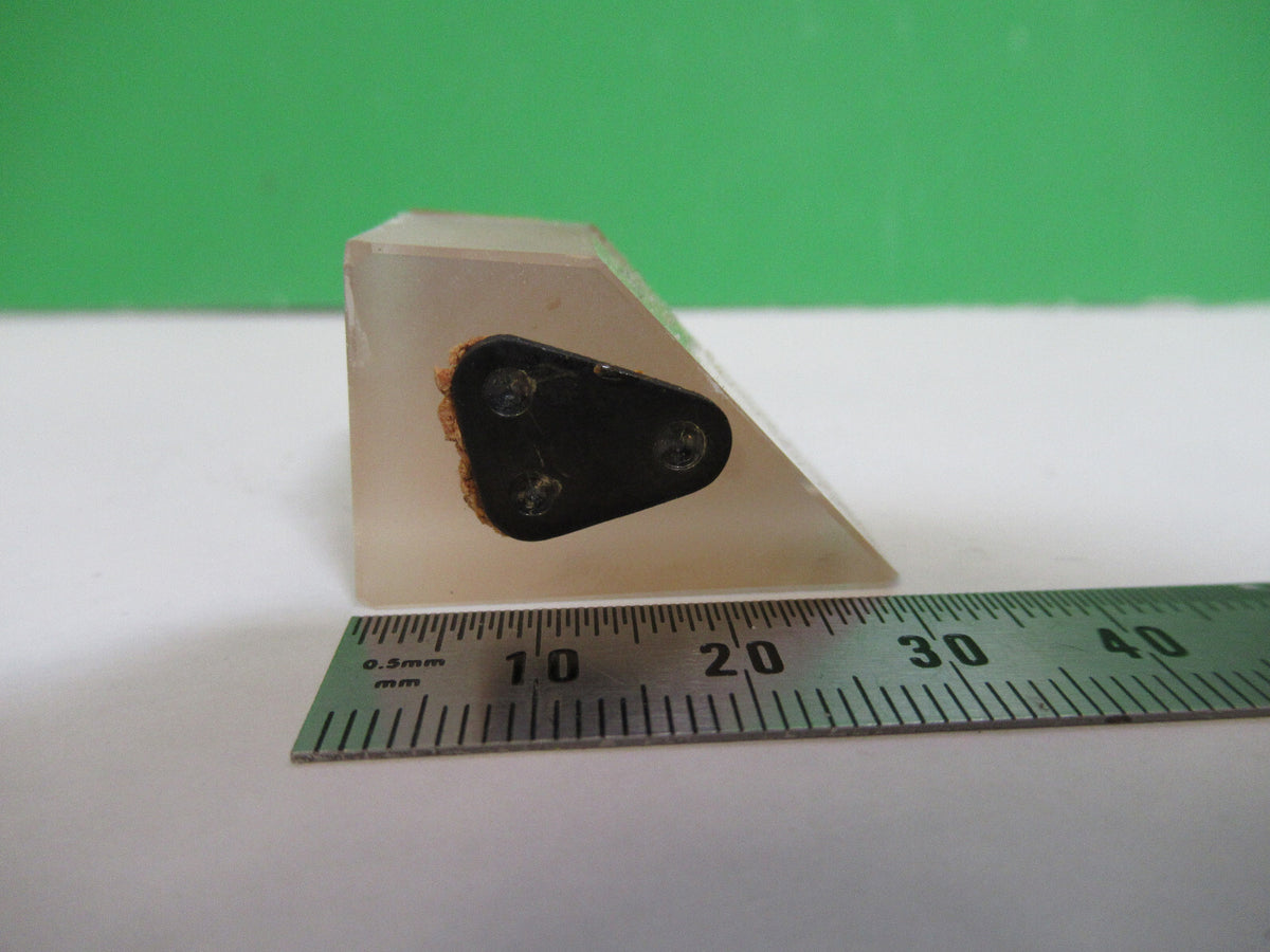 BAUSCH LOMB GLASS PRISM OPTICS MICROSCOPE OPTICAL PART AS PICTURED 98-A-14