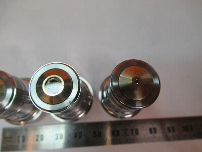 Lot Spencer Lens Co. Objective 10X 43X 97X Microscope Part Optics American Optical Co
