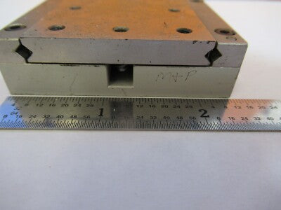 LINE TOOL POSITIONING STAGE MODEL E MICROMETER SCREW AS PICTURED &FT-1-A-46