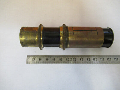 Antique Bausch & Lomb Tubus Brass Microscope Part Optics