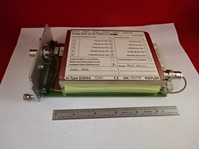 KISTLER 5054A CHARGE AMPLIFIER BOARD PRESSURE ACCELEROMETER FORCE AS IS #80-33