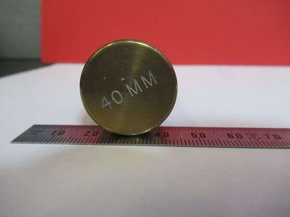 EMPTY BRASS CONTAINER for MICROSCOPE OBJECTIVE PART AS PICTURED #B7-A-73