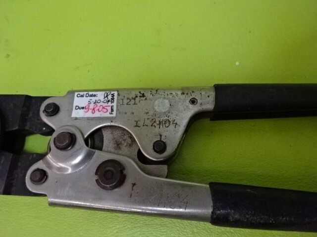 FOR PARTS ITT CANNON MAKER CRIMPING TOOL [rusty] AS IS #TA-3-8