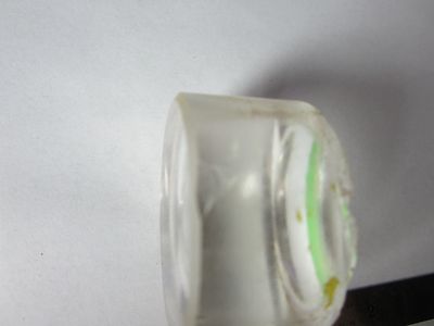 Optical PlanO Concave Lens chipped on edge Mil Spec Laser Optics