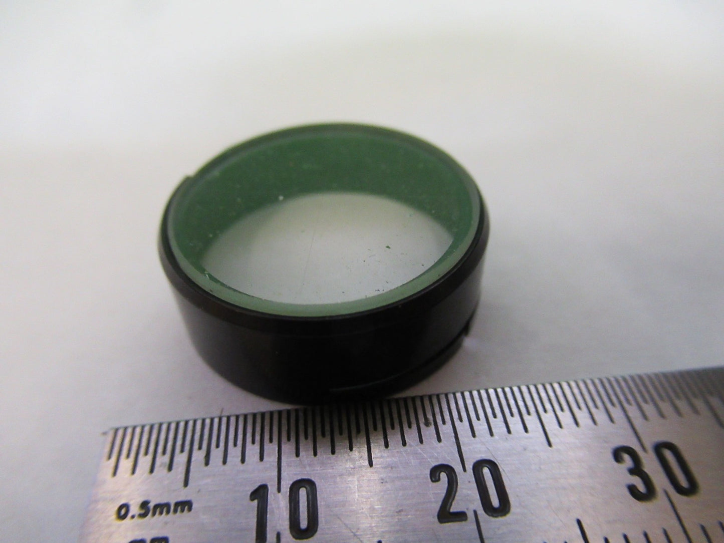 OPTICAL GLASS RETICLE CROSSHAIR PATTERN MICROSCOPE PART AS PICTURED U8-A-67