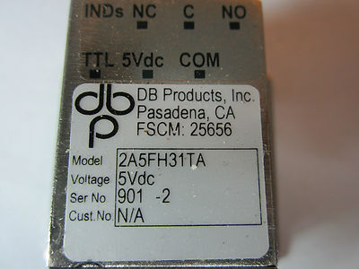 DB PRODUCTS PASADENA HF-MIKROWELLEN-KOAXIALSCHALTER FREQUENZ BIN#31-24