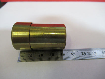 EMPTY BRASS CONTAINER for MICROSCOPE OBJECTIVE PART AS PICTURED #B7-A-73