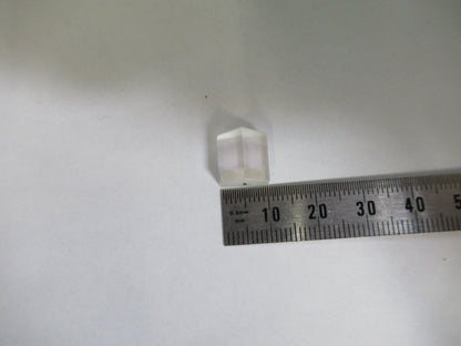 OPTICAL BK7 GLASS PRISM  MIL SPEC OPTICS MICROSCOPE PART AS PICTURED 80-B-02