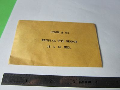 OPTICAL MIRROR 18 mm X 18 mm LASER OPTICS BIN#34