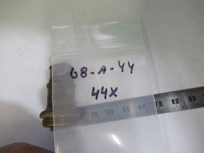 ANTIQUE BRASS BAUSCH LOMB OBJECTIVE 44X MICROSCOPE PART AS PICTURED G8-A-44