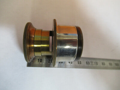 ANTIQUE BRASS RARE GUNDLACH EYEPIECE MICROSCOPE PART OPTICS AS PICTURED P6-A-01
