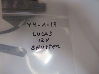 LUCAS SHUTTER SOLENOID 12V AS PICTURED  Y4-A-19