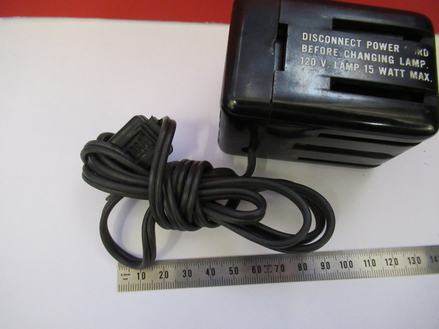 Antique Bausch & Lomb Illuminator Lamp Works !! Microscope Part