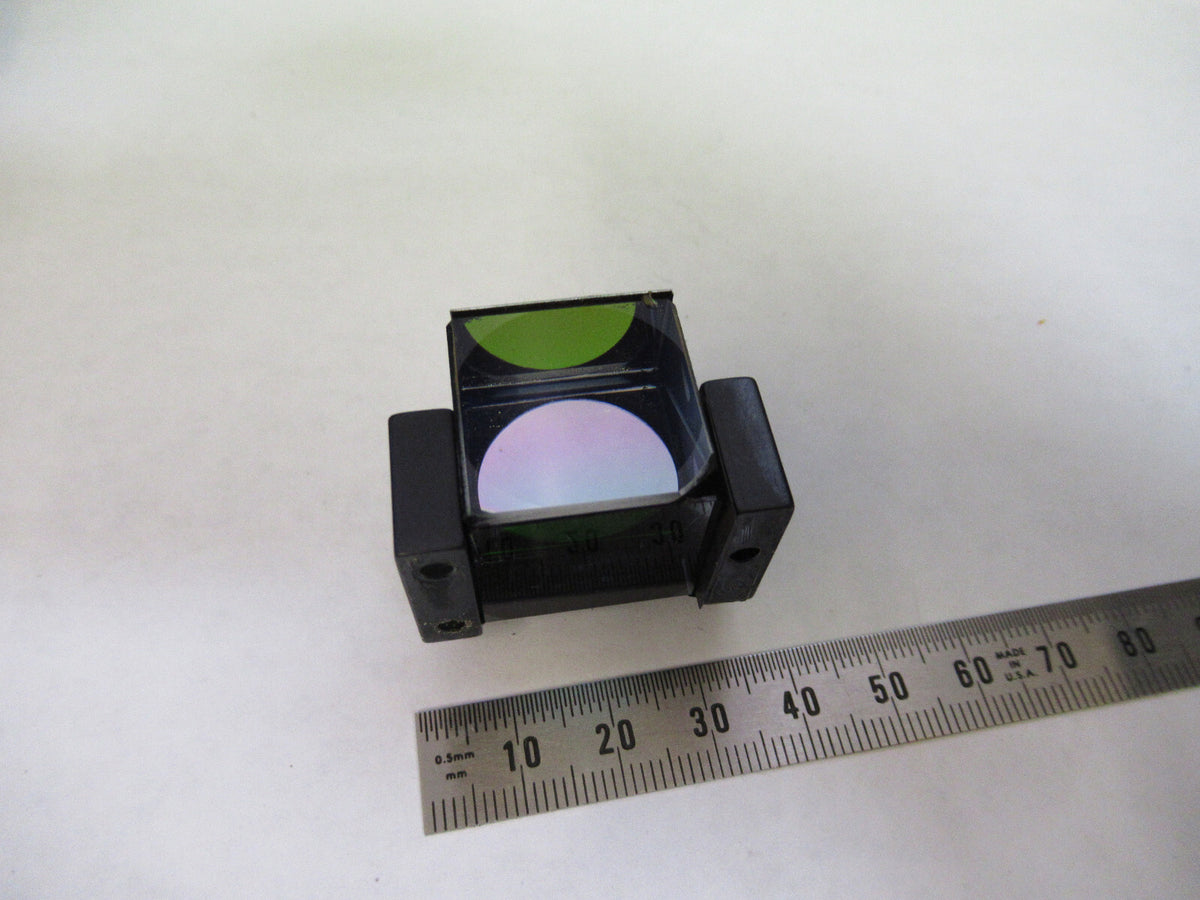 BAUSCH LOMB POL BEAM SPLITTER PRISM OPTICS MICROSCOPE PART AS PICTURED X6-A-104