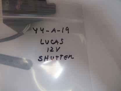 LUCAS SHUTTER SOLENOID 12V AS PICTURED  Y4-A-19