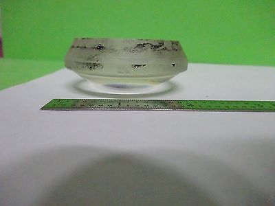 OPTICAL LARGE CONVEX CONCAVE LENS [chip on edge] LASER OPTICS AS IS BIN#V7-40