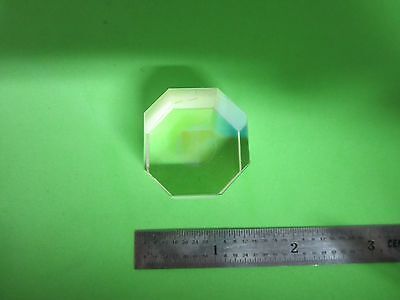 OPTICAL RARE BEAM SPLITTER OCTAGON coated in middle LASER OPTICS BIN#40-87