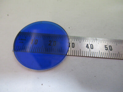BAUSCH LOMB GLASS BLUE FILTER OPTICS MICROSCOPE PART AS PICTURED &3-C-31