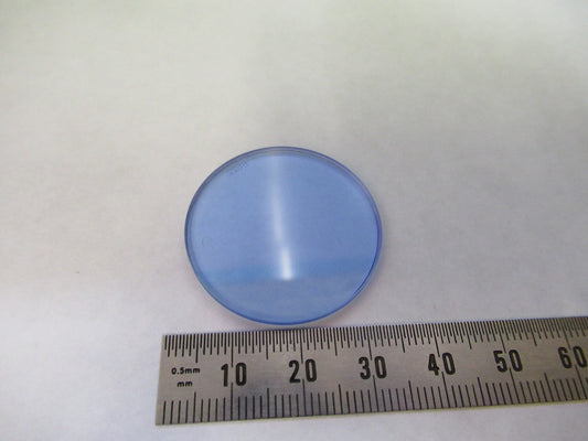ZEISS GERMANY GLASS FILTER LIGHT BLUE OPTICS MICROSCOPE PART AS PICTURED V8-B-27