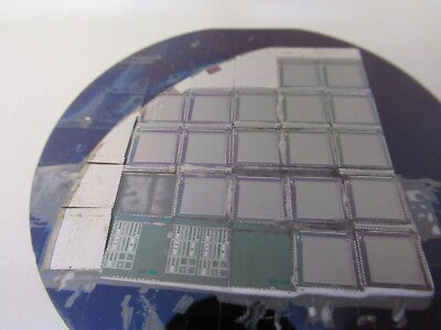 HUGHES AIRCRAFT COMPONENTS MOUNTED ON SILICON WAFER AS PICTURED &15-FT-X43