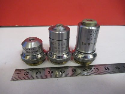 Lot Objectives Bausch & Lomb Lenses Optics Microscope Part