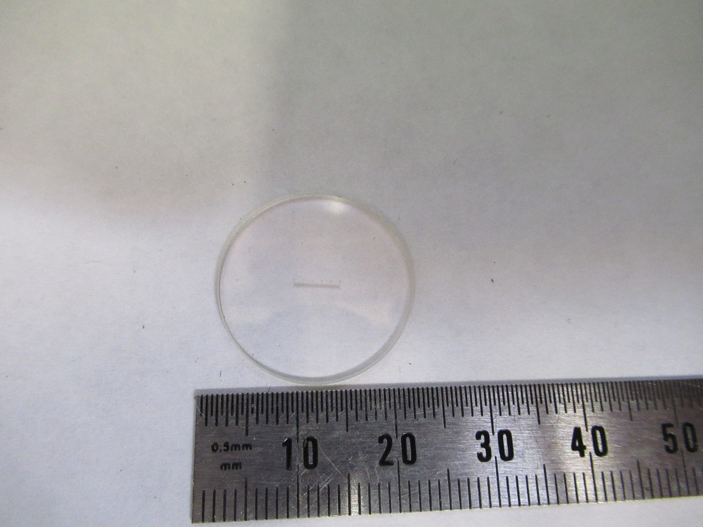 OPTICAL GLASS RETICLE MICROMETER PATTERN MICROSCOPE PART AS PICTURED U8-A-59