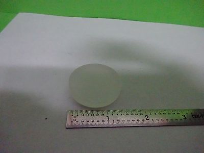 MICROSCOPE PART OPTICAL LENS DIFFUSER FROSTED FLAT THICK AS IS OPTICS BIN#V7-27