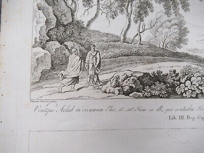 ANTIQUE ETCHING ITALIA ROME CIRCA 1810 GASPARD DUGHET PIETRO PARBONI AS PIC x