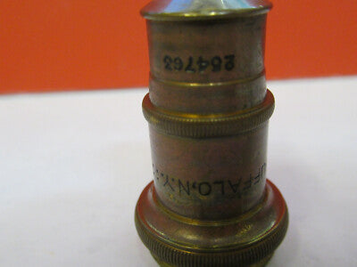ANTIKES MESSING SPENCER OBJEKTIV 44X LINSE MIKROSKOPTEIL WIE ABGEBILDET &amp;F6-B-121