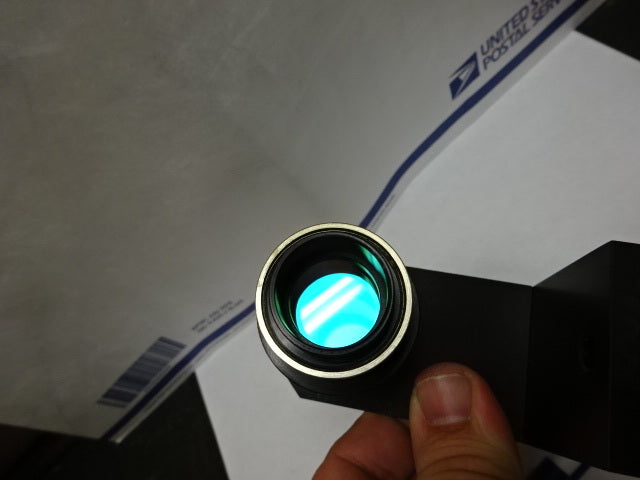 OPTICAL TELESCOPE COATED GLASS LASER OPTICS AS PICTURED  AS IS #82-10