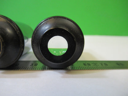 Spencer Lens Co. American Optical Co. Pair 10X Eyepiece Optics Lens Microscope Part