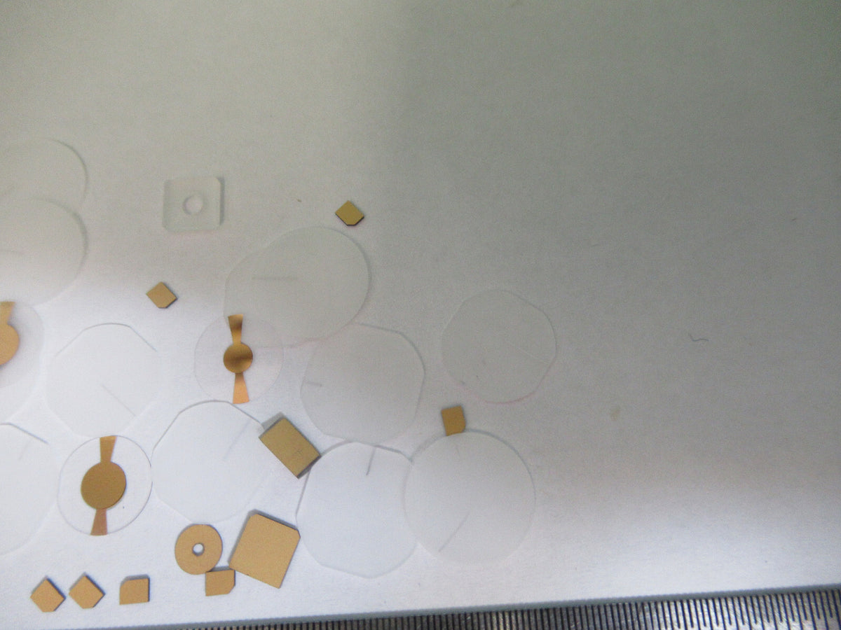 Lot Blanks Piezoelectric Quartz Crystal X-y-cut Gold Coated Piezo Sensor
