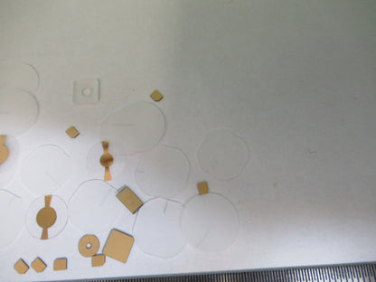 Lot Blanks Piezoelectric Quartz Crystal X-y-cut Gold Coated Piezo Sensor