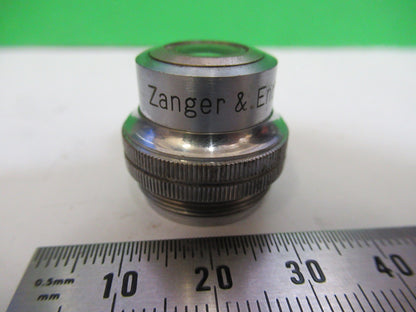 ZANGER &amp; ENGRES WETZLAR DEUTSCHLAND OBJEKTIV 5X MIKROSKOPTEIL WIE ABGEBILDET H2-A-54 