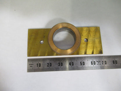 ANTIQUE BRASS STAGE COMPRESSORIUM UK LONDON MICROSCOPE PART AS PIC X3-B-12