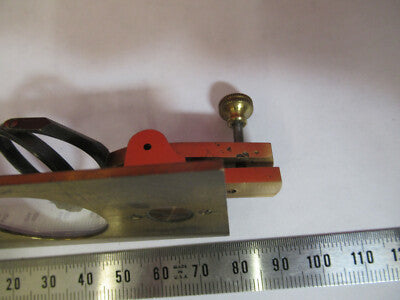 Antique Brass Nachet Stage Assembly France Microscope Part