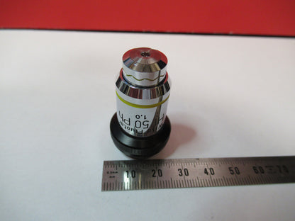 WILD SWISS OBJECTIVE PHASE 50X LENS PH FLUOTAR MICROSCOPE PART OPTICS Y6-B-32
