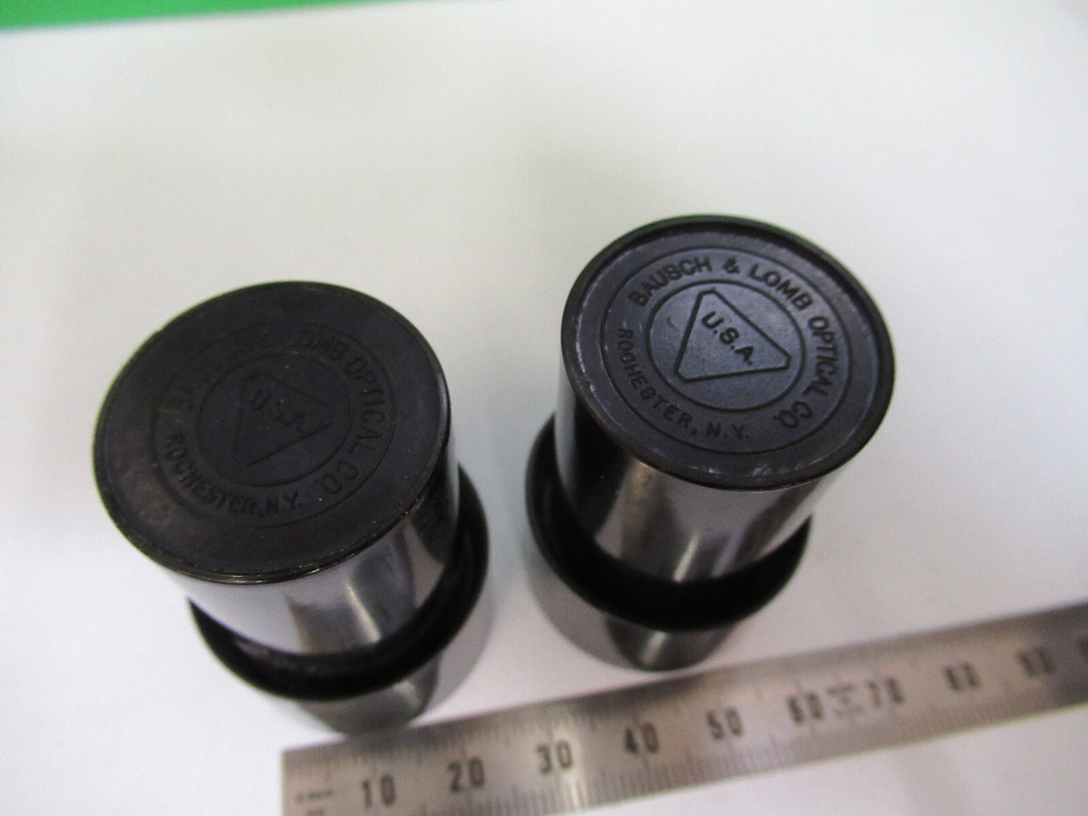 LOT 2 EA PLASTIC EMPTY OBJECTIVE CONTAINER MICROSCOPE PART AS PICTURED &R4-A-59