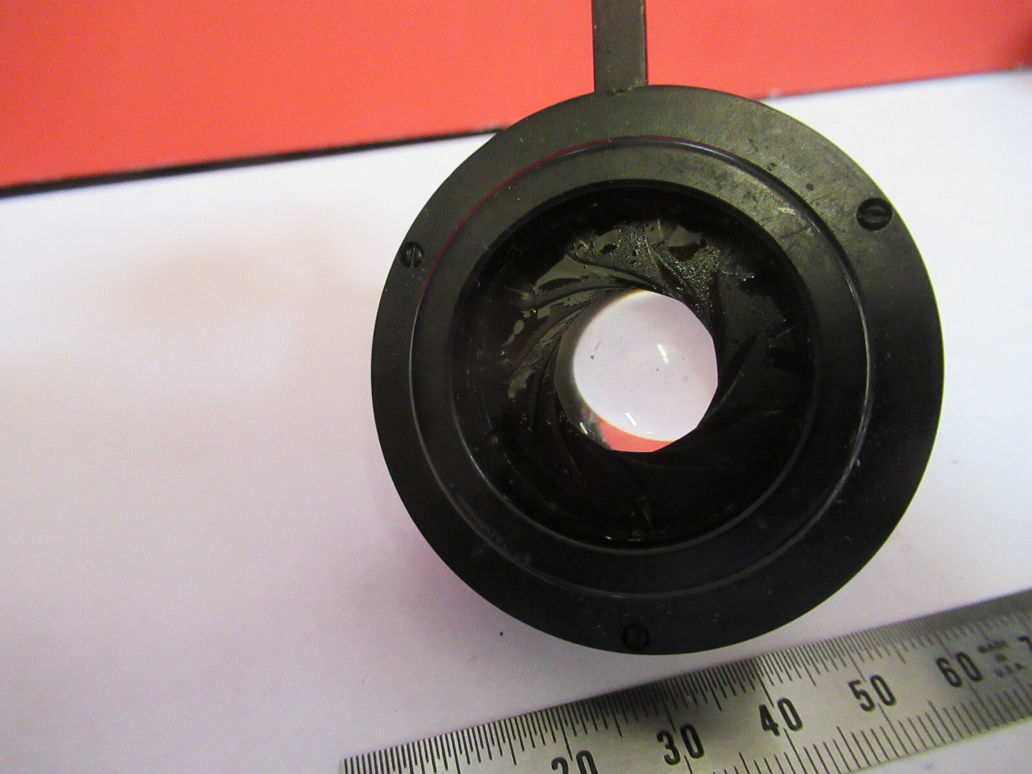 VINTAGE SPENCER CONDENSER + IRIS OPTICS  MICROSCOPE PART AS PICTURED F8-A-48
