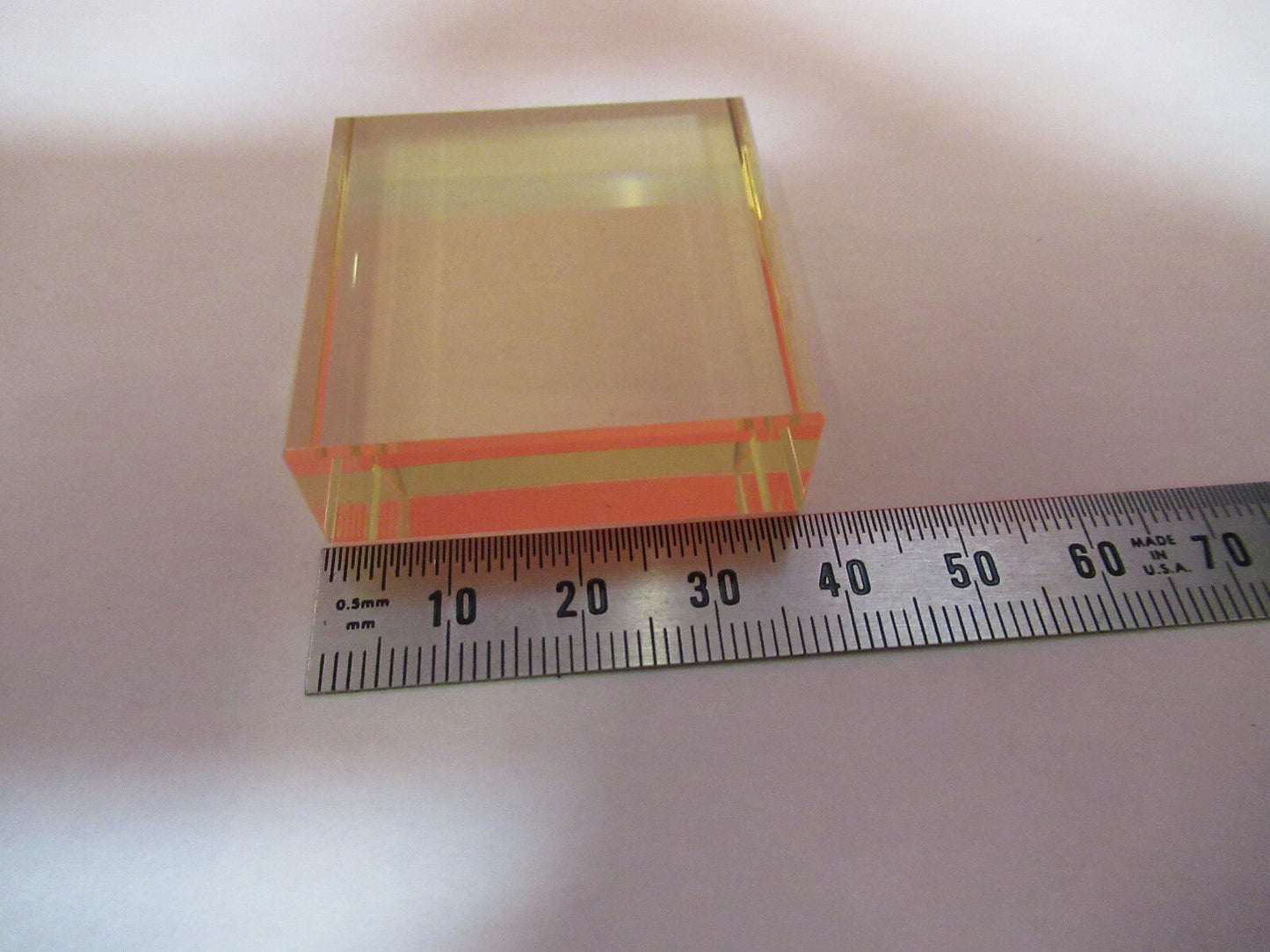 OPTICAL ZERODUR HIGHLY POLISHED TRUNCATED LASER OPTICS  AS PICTURED T1-A-80