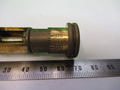 ANTIQUE BAUSCH LOMB BRASS MICRO STAGE KNOBS MICROSCOPE PART AS PICTURED G5-A-57
