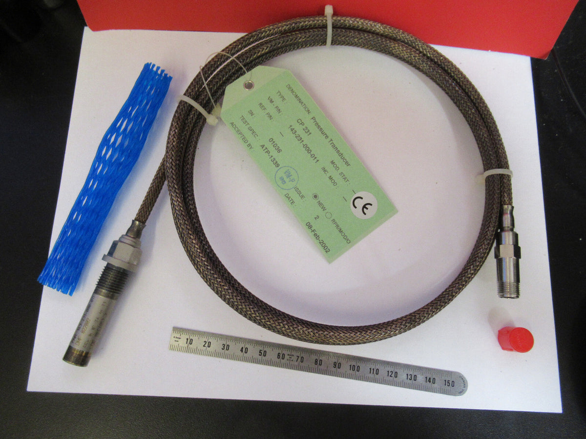 MEGGITT VIBRO-METER CP231 HIGH TEMP PIEZO PRESSURE SENSOR AS PICTURED Y5-A-33