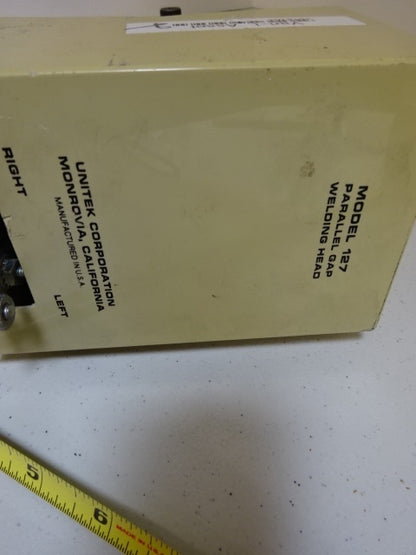 UNITEK MIYACHI 127 UNIPULSE PARALLEL GAP WELDING HEAD UNTESTED AS IS #TC-2
