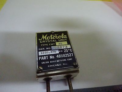 Antique Quartz Radio Crystal U.s. 1944 Motorola Wwii Frequency Control