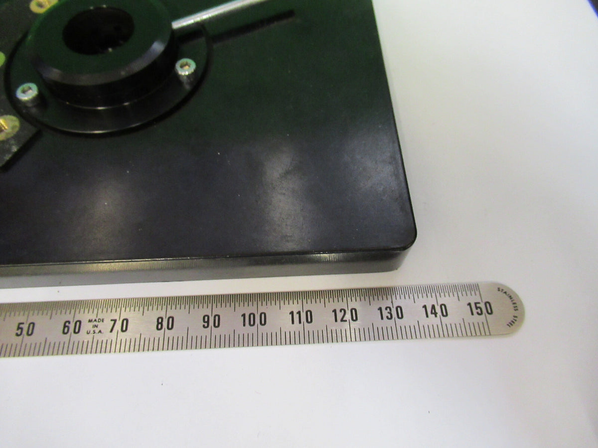 OLYMPUS JAPAN STAGE TABLE + IRIS ANTIQUE MICROSCOPE PART AS PICTURED X5-A-10