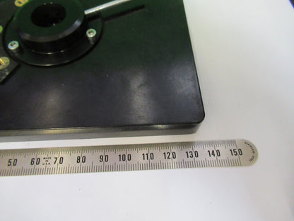 OLYMPUS JAPAN STAGE TABLE + IRIS ANTIQUE MICROSCOPE PART AS PICTURED X5-A-10