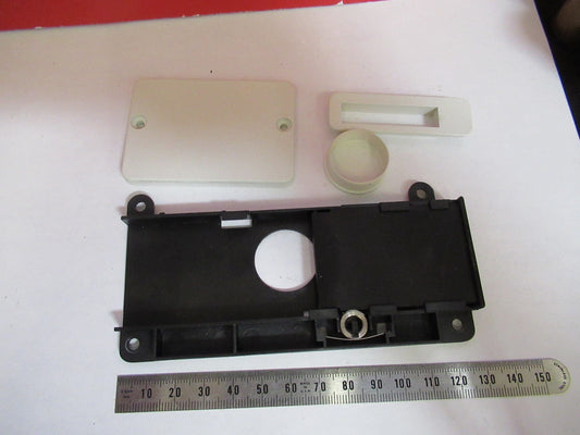 LEICA LEITZ GERMANY DMRB PLASTIC FIXTURES MICROSCOPE PART AS PICTURED T5-A-09