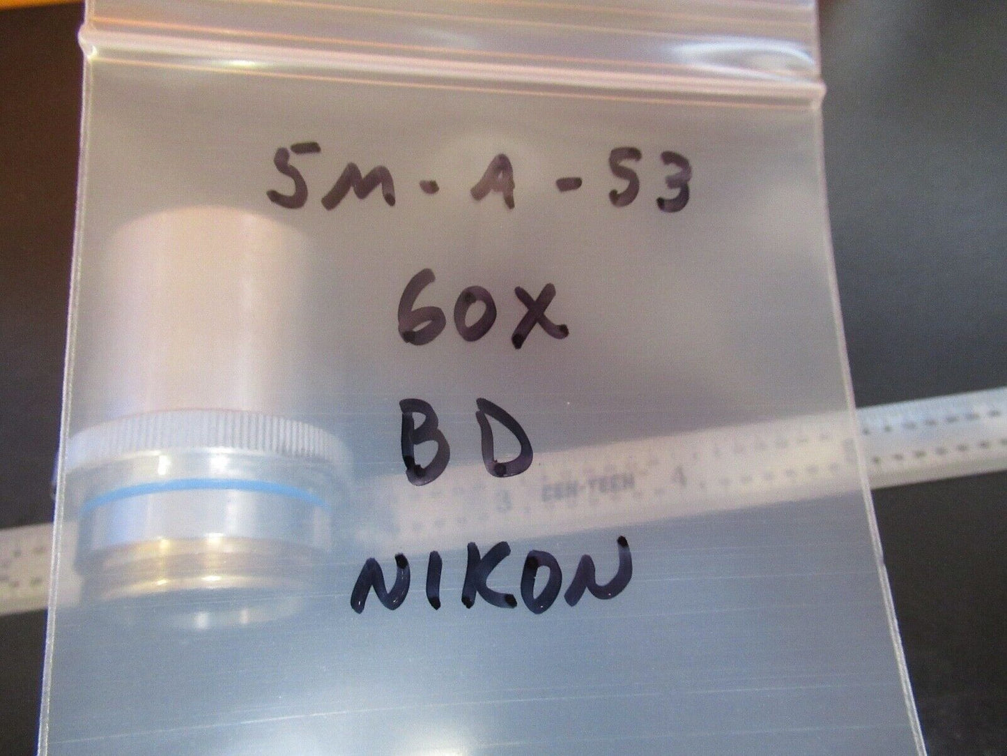 NIKON JAPAN BD OBJECTIVE 60X /210 OPTICS MICROSCOPE PART AS PICTURED &5M-A-53