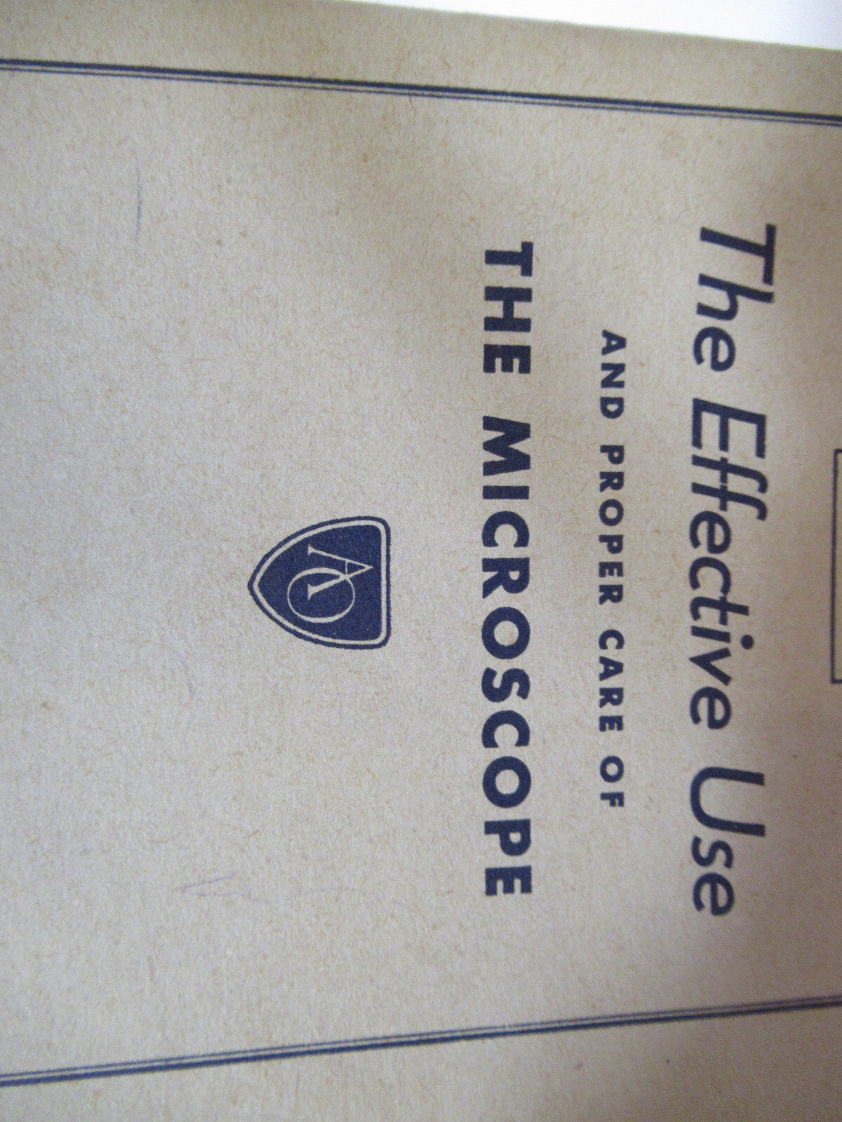 American Optical Co. Spencer Lens Co. Booklet 1941 Antique Microscope Part