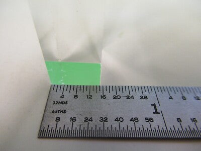 OPTICAL LARGE BK7 GLASS RECTANGULAR BAR NICE LASER OPTICS AS PICTURED &79-A-12